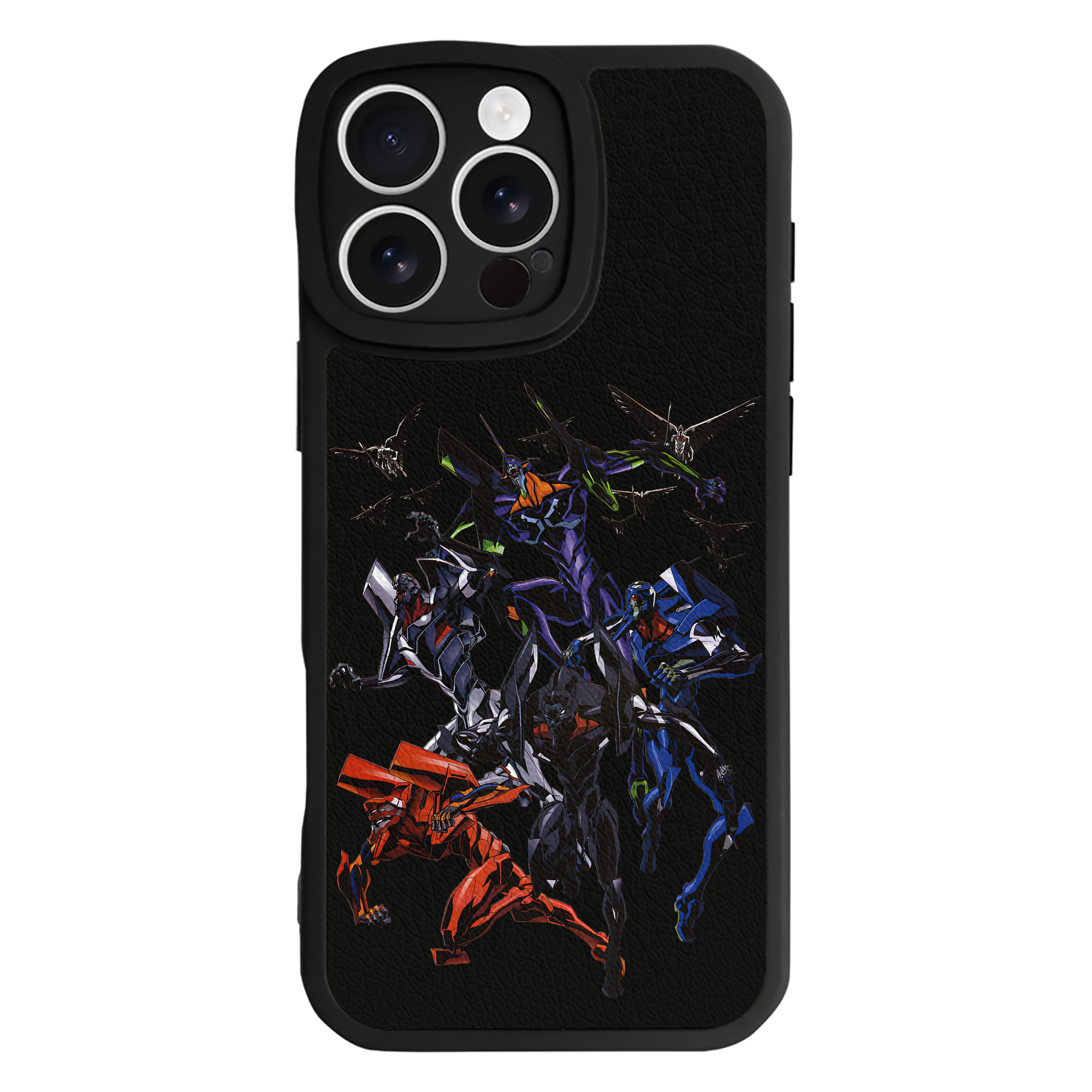 （画像用） EVA 新世紀エヴァンゲリオン 【iPhone 16シリーズ対応】シリコンスマホケース（レザー調） 材質：シリコン